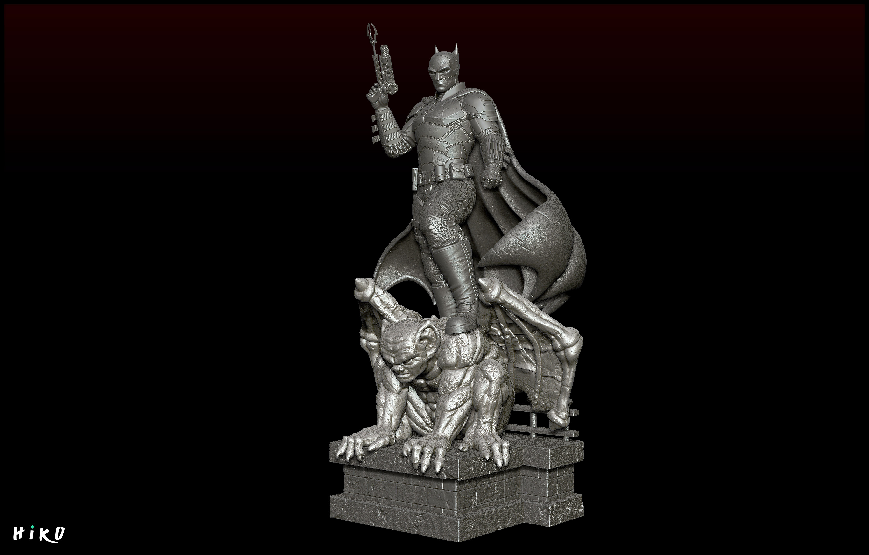 STL file The Batman 2022 - Robert Pattinson STL - 1-6 Scale 3D print ...