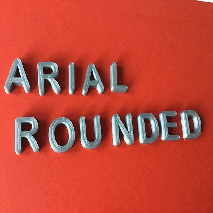 Archivo 3D ARIAL ROUNDED fuente mayúsculas y minúsculas 3D archivo STL ...