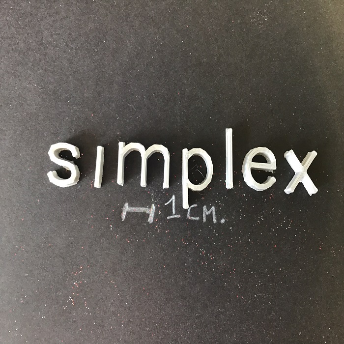 Fichier 3D SIMPLEX police minuscules 3D lettres minuscules fichier STL ...
