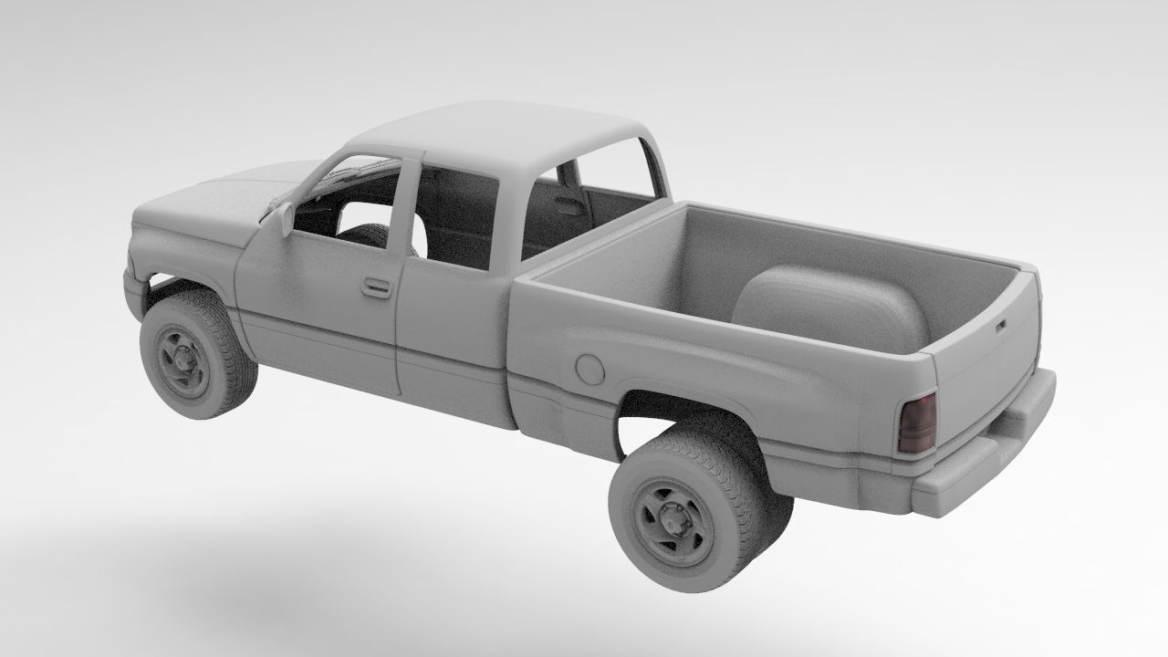 Fichier STL Carrosserie de voiture RC Dodge RAM 3500 Fichiers STL Axial ...