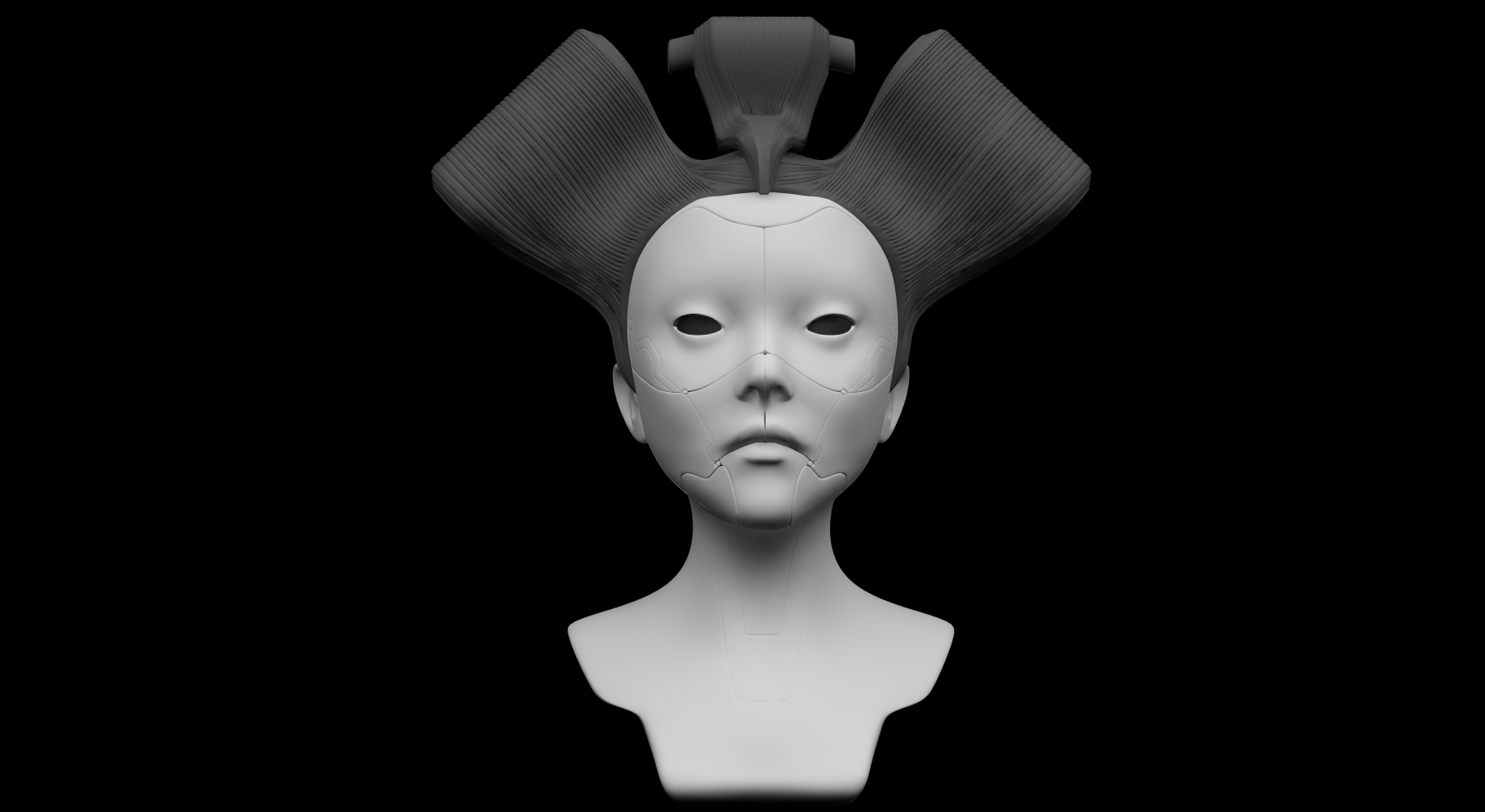 STL file ghost in the shell - geisha - complete edition 👻・3D printing ...