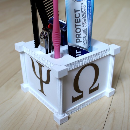 Descargar archivo STL Baño organizador griego • Modelo para imprimir en
