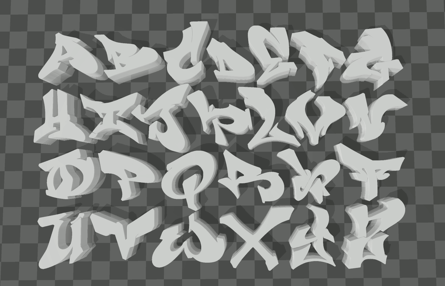 3d Graffiti Lettering