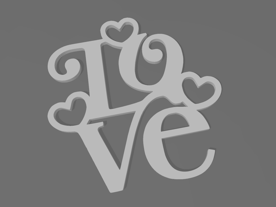 Free STL file LOVE DECO ️‍🔥・3D printable model to download・Cults
