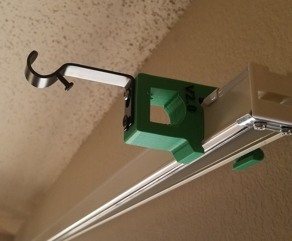 Free STL file Damage free Curtain Rod Holder・Template to download and 3D  print・Cults