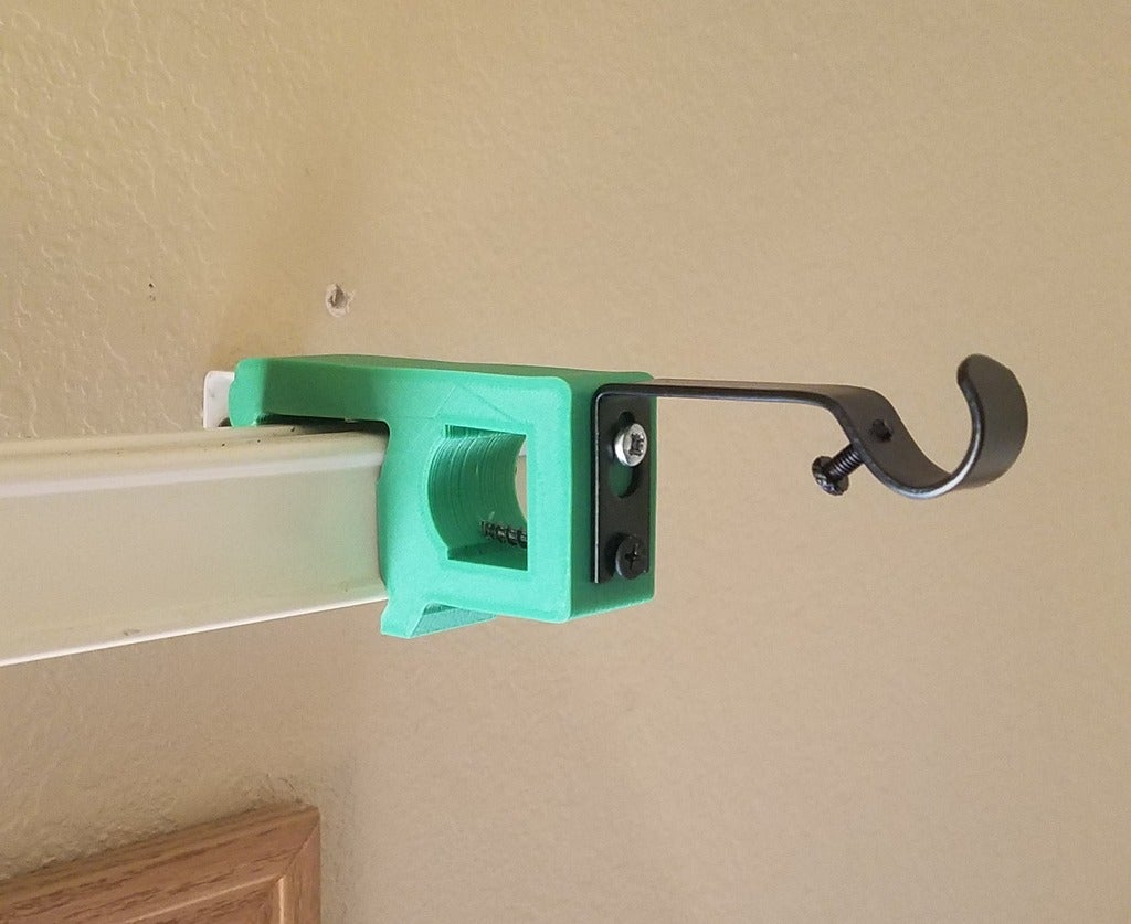 Free STL file Damage free Curtain Rod Holder・Template to download and 3D  print・Cults