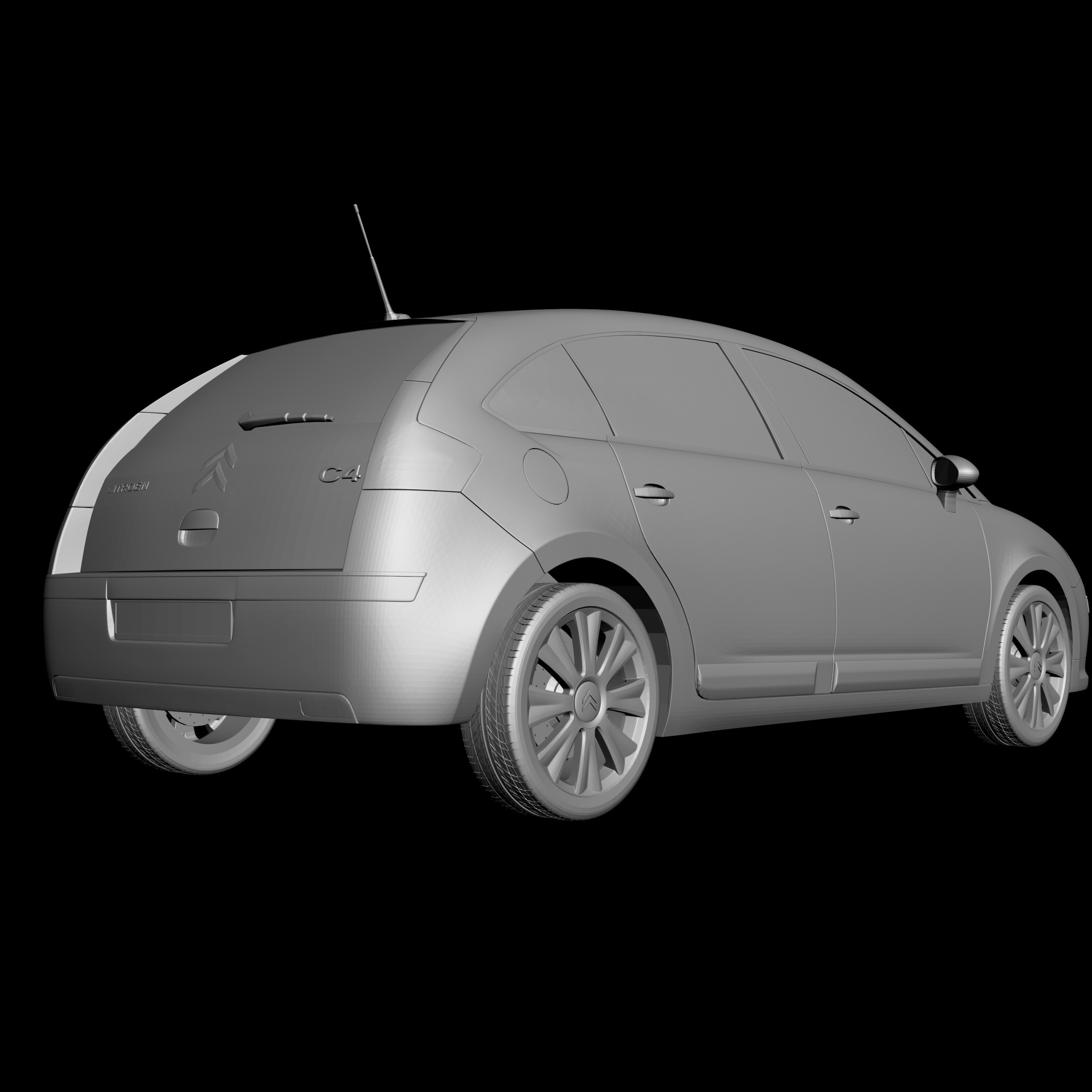 Archivo 3D gratuito Citroën C4 20042010 LISTO PARA IMPRIMIR・Objeto