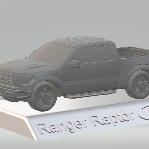 Download STL file Ford Raptor F150 3D Model Car Custom 3D Printing STL