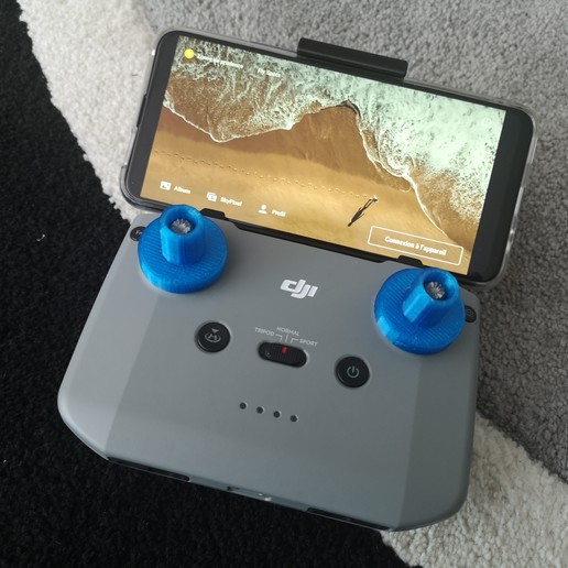 Download STL file dji mavic mini air2 smartphone tilt 30° tilt • 3D