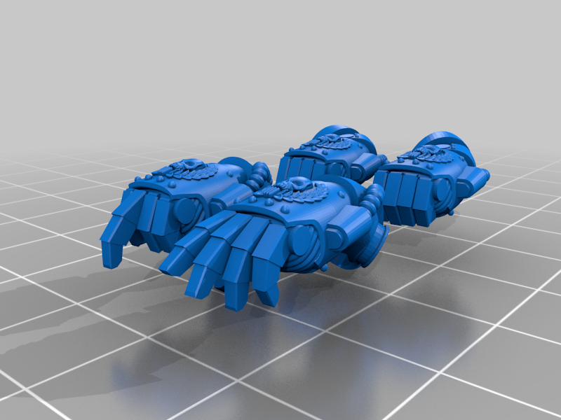 Free STL file Detailed Power Fists 🎲・Template to download and 3D print