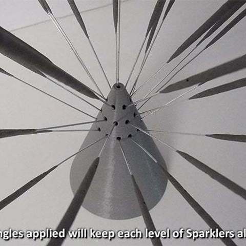 ... Muzz64 Free 3D printer model Sparkler Holder, ...