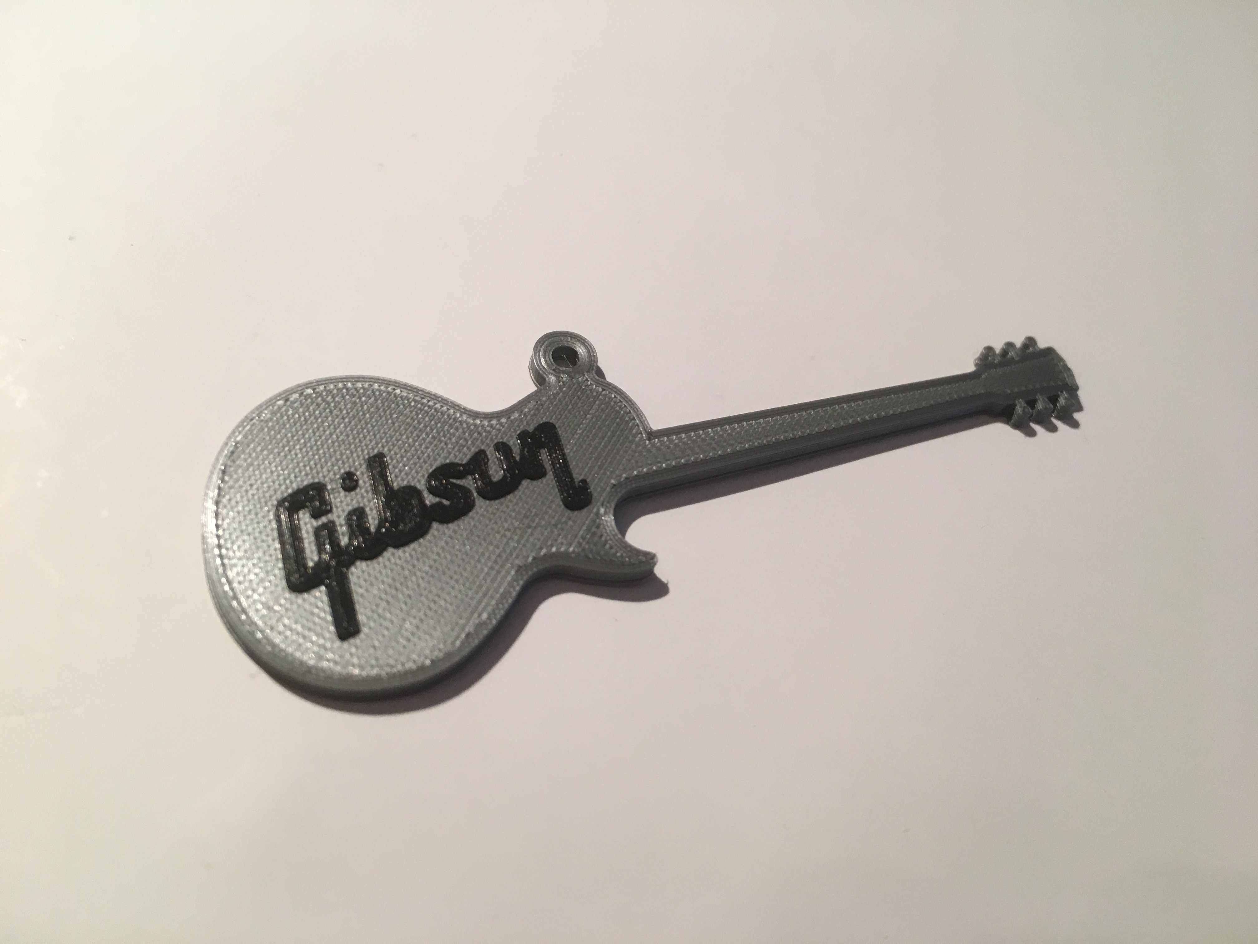 Download STL file Gibson Les Paul guitar pendant • 3D print template ...