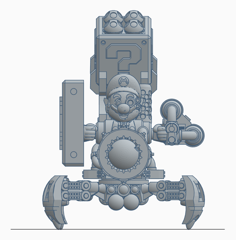 Fichier STL gratuit Doom Mario - Doom Quad Bot 🤖・Design pour impression ...