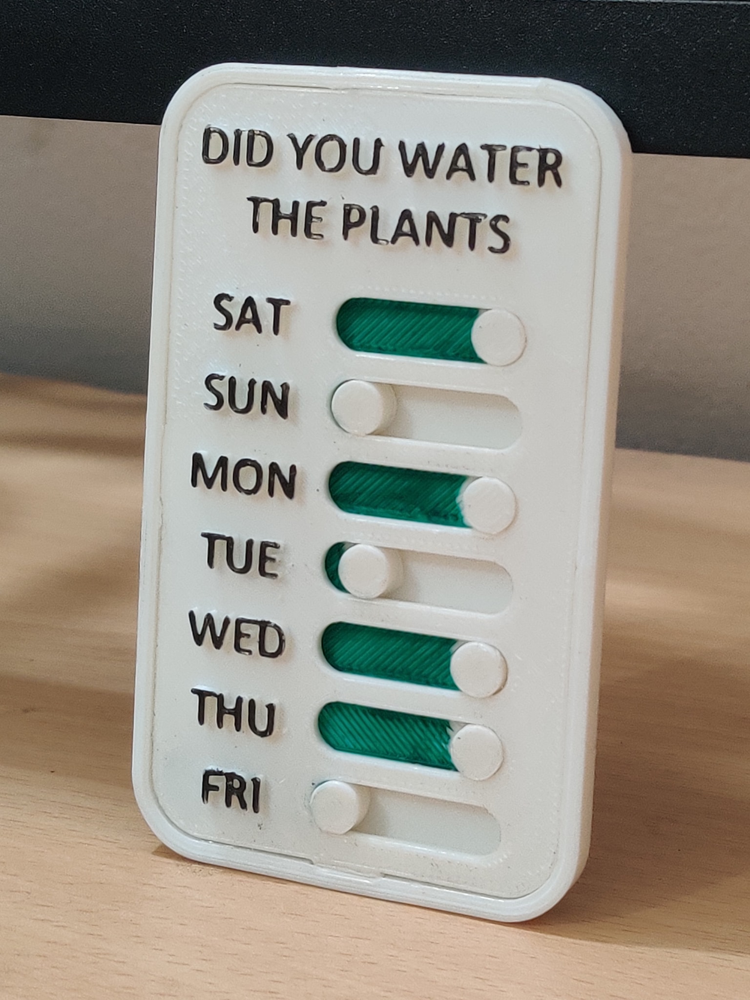 Free STL file Plant Watering Schedule 🌿・Design to download and 3D print