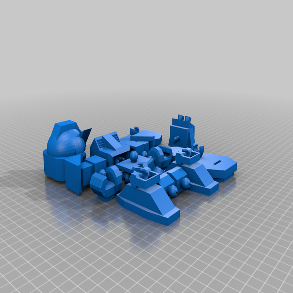 Free 3D file FU-96 Gundam SD Build Plate Ball-Joint・3D printing ...