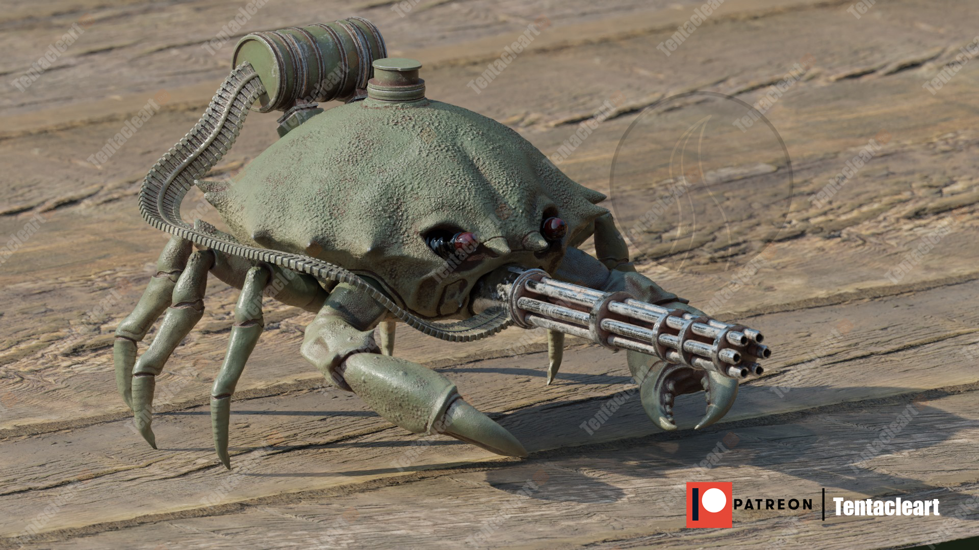Frame One Command Crab Файл 3D armored crab・Шаблон для загрузки и 3D-печати・Cults