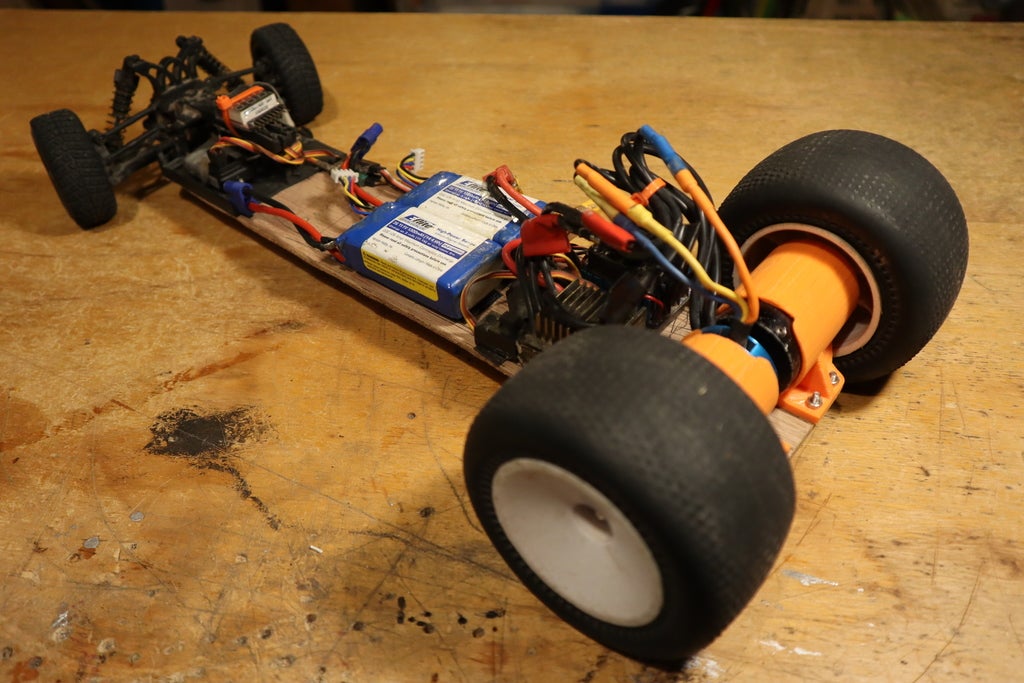 Free STL file RC DRAGSTER, direct drive Motor Mount!!!!!・Model to