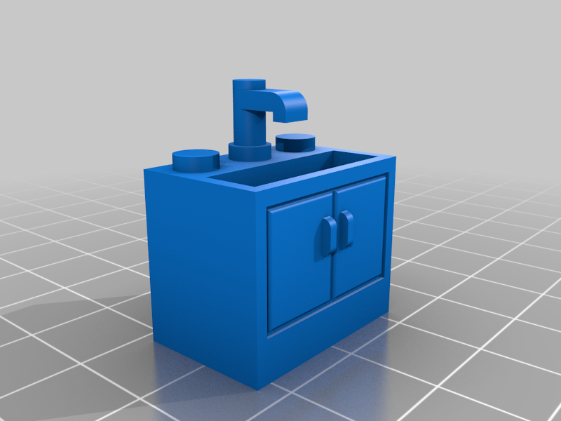 Free 3D file LEGO BATHROOM 👽・3D printer model to download・Cults