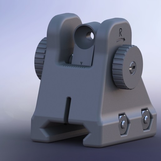 Download free STL file AR15 Rear Sight • 3D printable object ・ Cults