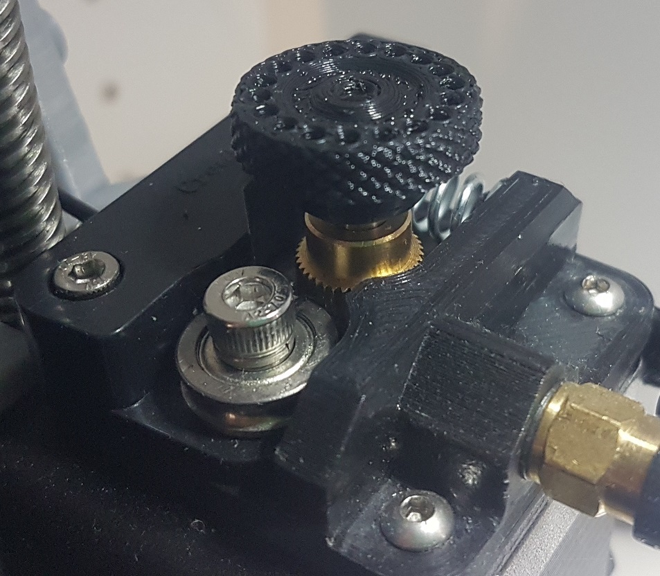 Free STL file Small Knurled Extruder Knob・3D printer model to download