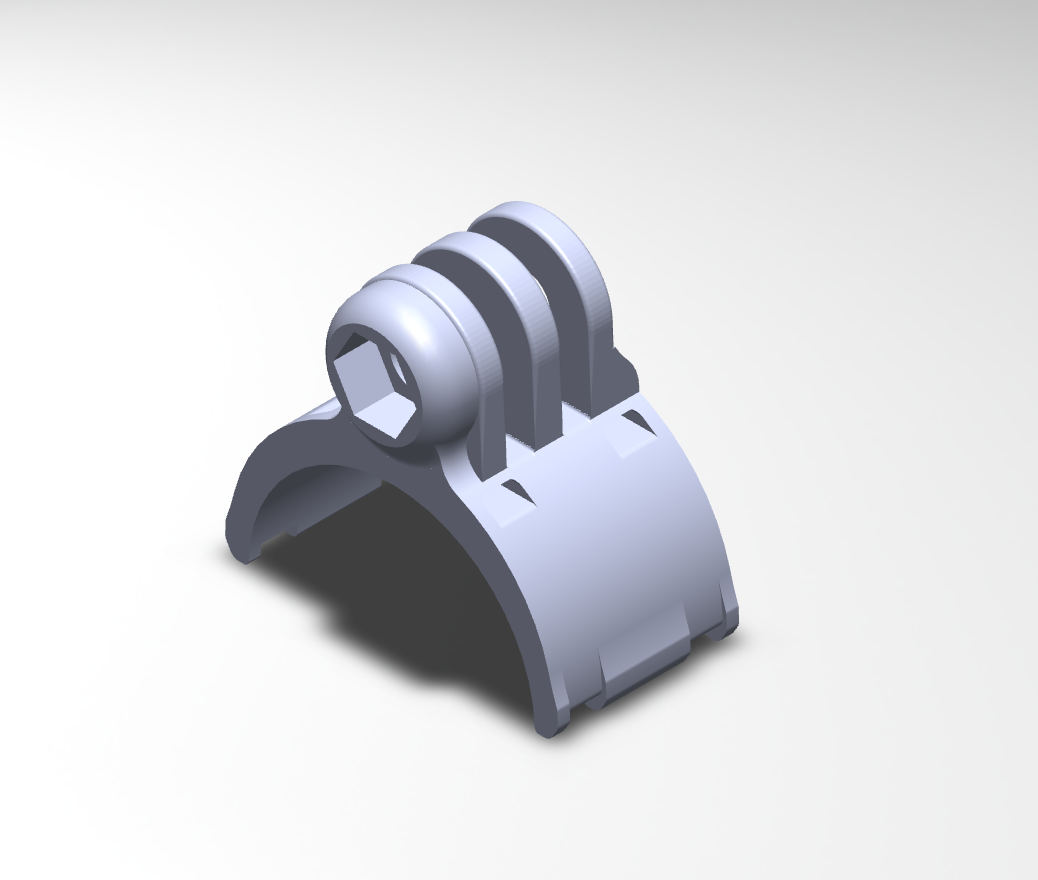 STL file GoPro handlebar mount // GoPro handlebar support・3D printing