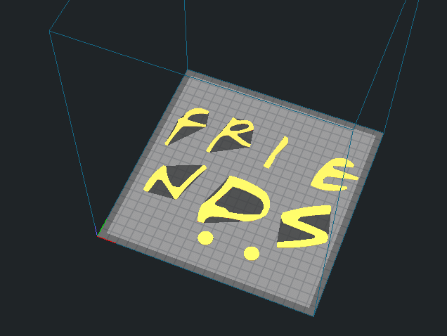 Файл STL FRIENDS LETTER 🎨・3D-печатный дизайн для загрузки・Cults
