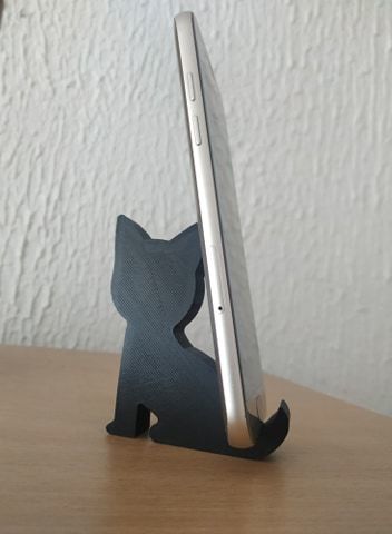 STL file Animal phone holder CAT 📞・3D print design to download・Cults