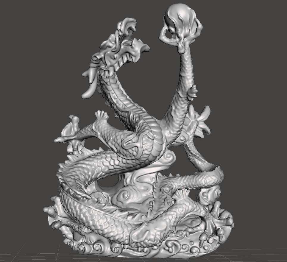 Free STL file Chinese dragon v3.2 🐉・3D print object to download・Cults