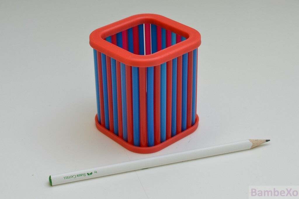 Free STL file Straw Pencil Holder ️・3D print design to download・Cults