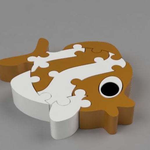 3d fish puzzle