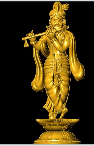Файл STL Кришна-статуя・Модель для загрузки и печати в формате 3D・Cults