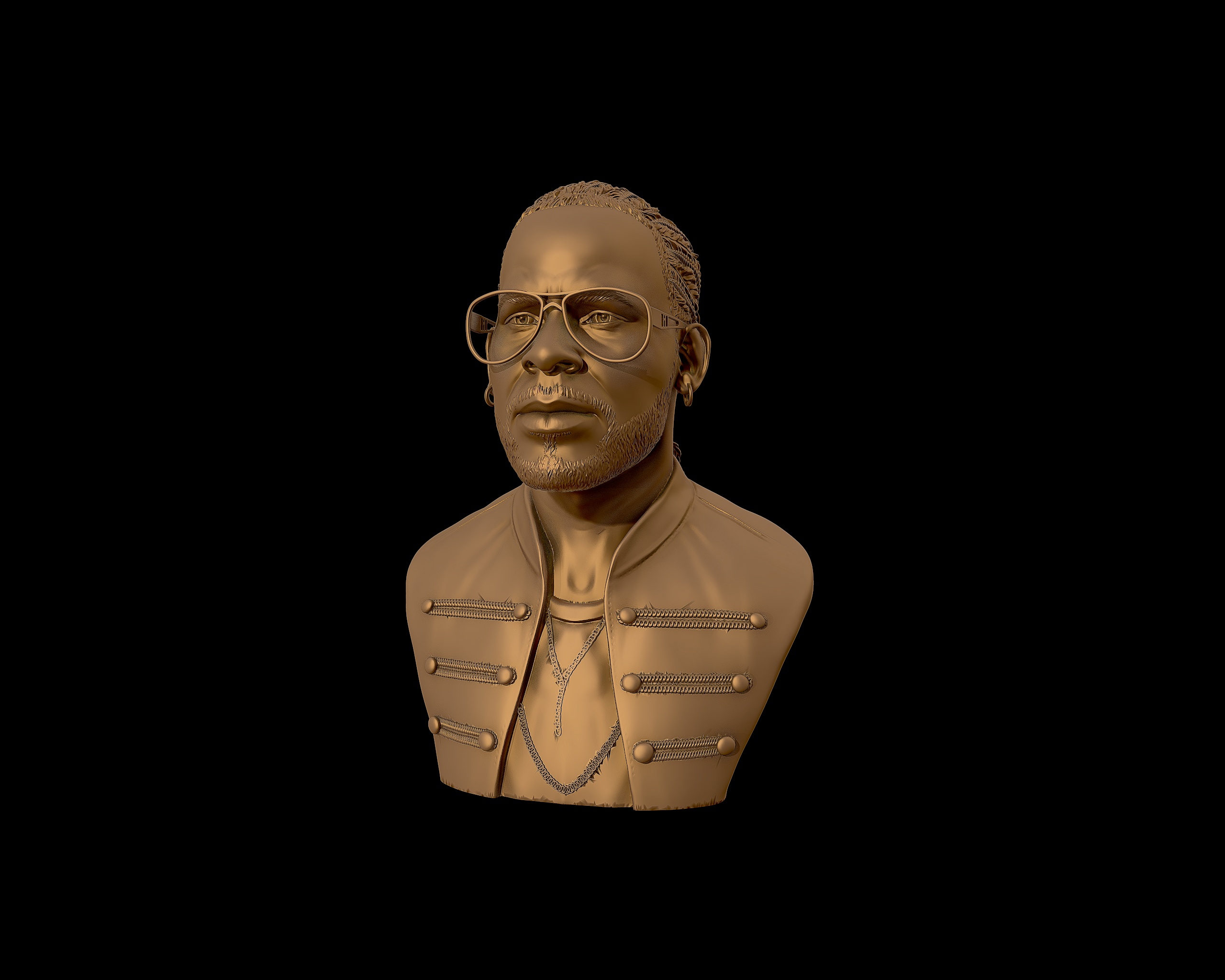 STL file R Kelly portrait sculpture 🗿・Model to download and 3D print・Cults