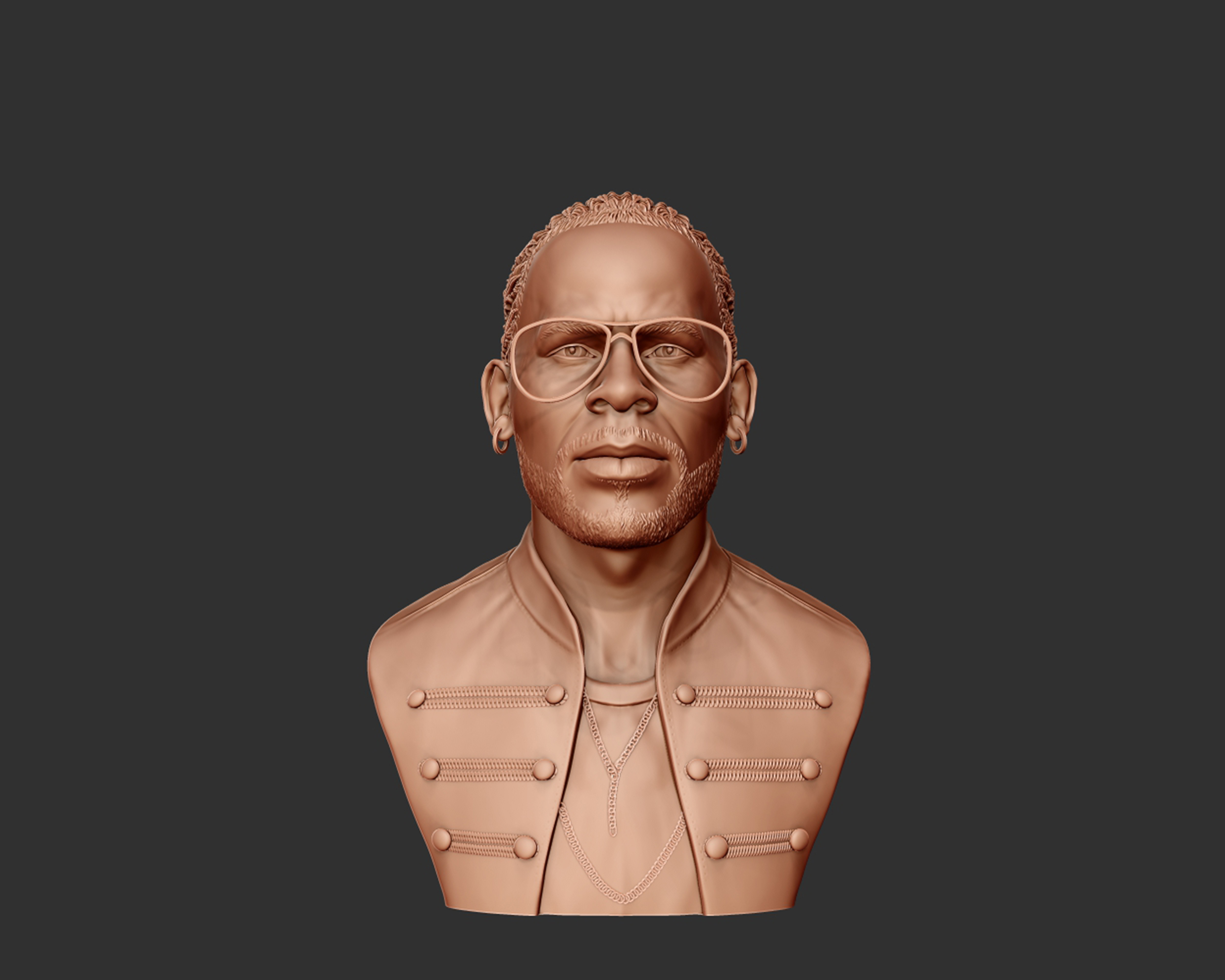 STL file R Kelly portrait sculpture 🗿・Model to download and 3D print・Cults