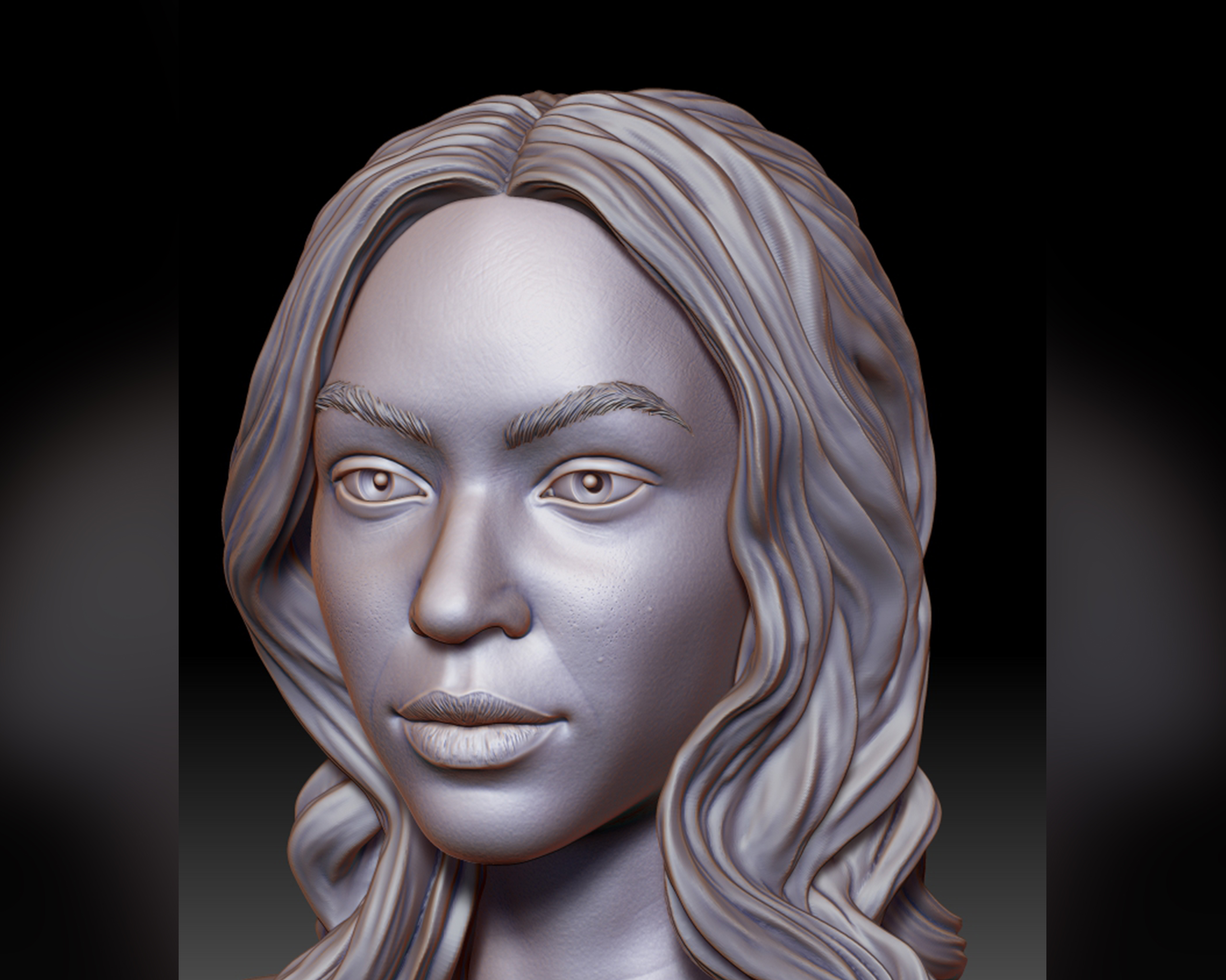 STL file Beyonce portrait sculpture 🗿・3D printer design to download・Cults