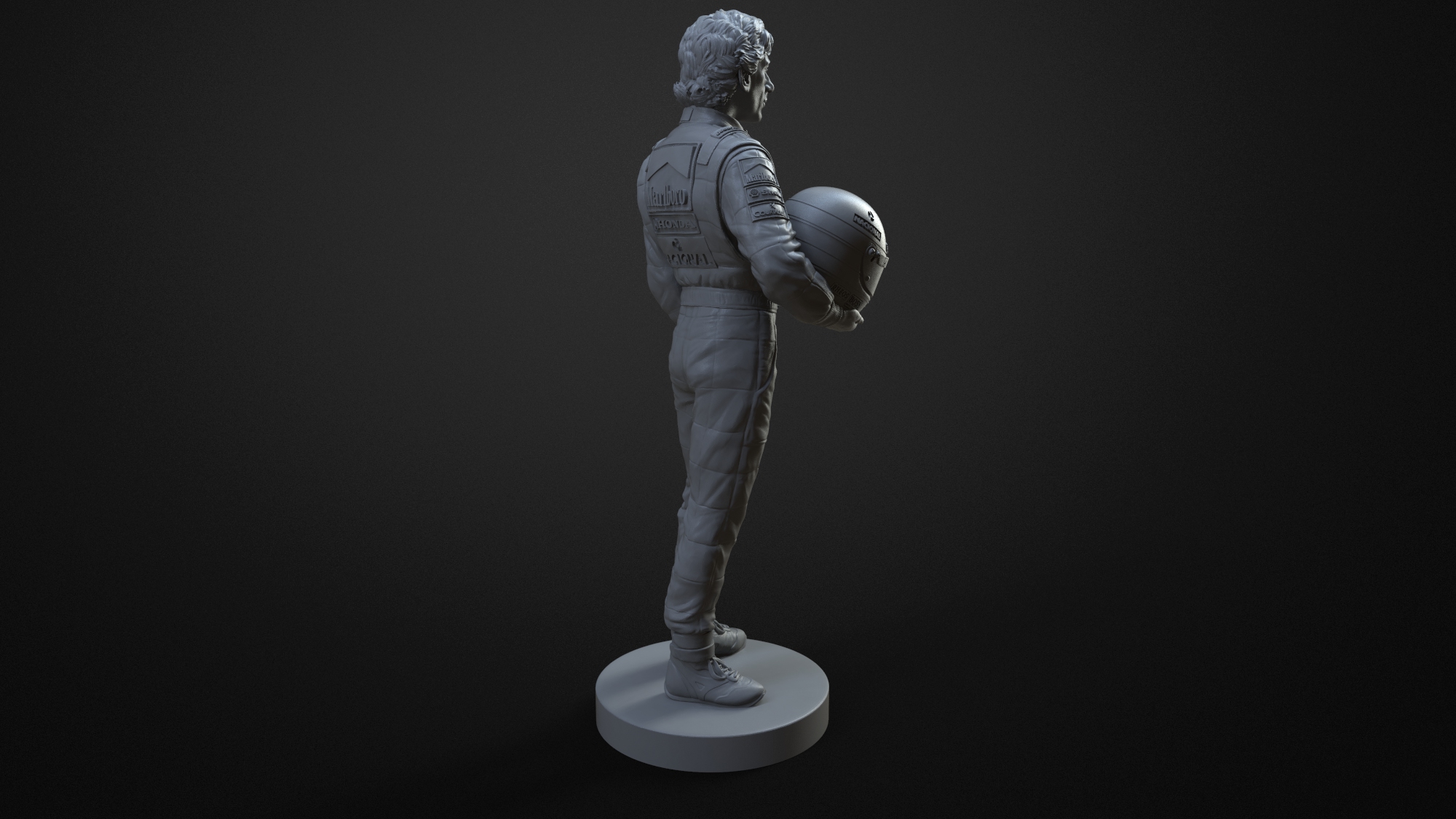 STL file Ayrton Senna 3d 🎨・3D printing model to download・Cults