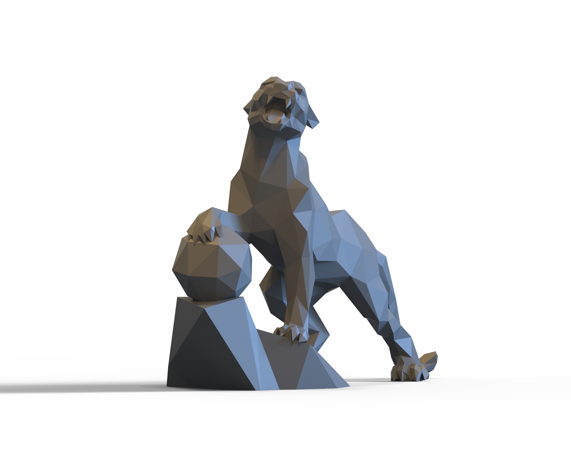 STL file Low-poly panther 3d print model・3D print design to download・Cults