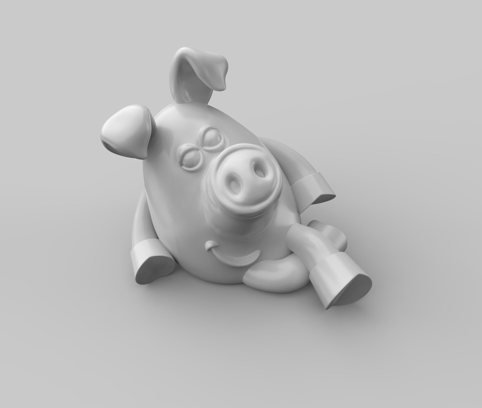 STL file pig・3D print model to download・Cults