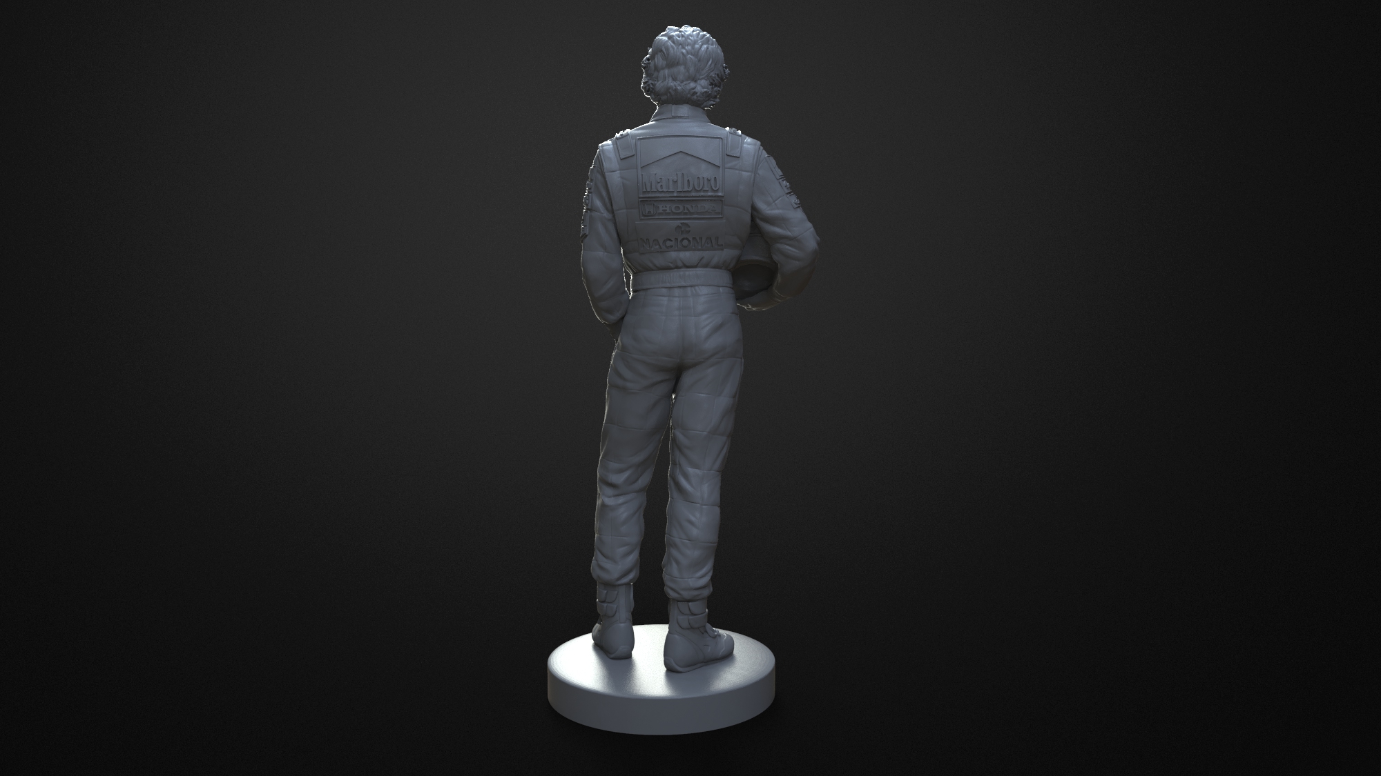 STL file Ayrton Senna 3d 🎨・3D printing model to download・Cults