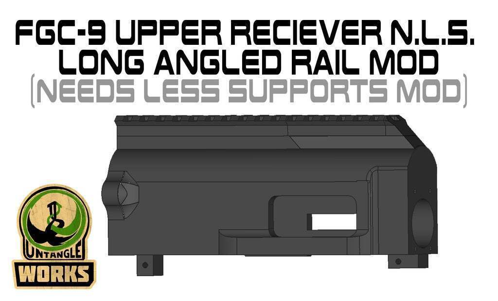 Free STL file FGC9 Upper Receiver Long Rail angled NLS MOD・3D printing ...