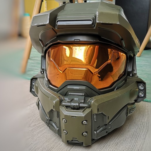 Download STL file Halo 5 master chief helmet • 3D printer template ・ Cults