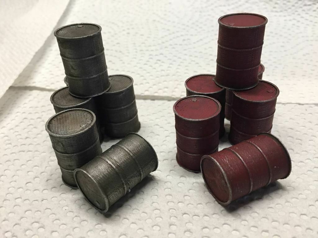 Free STL file Miniature wargamming oil barrel 🛢️・3D print model to ...