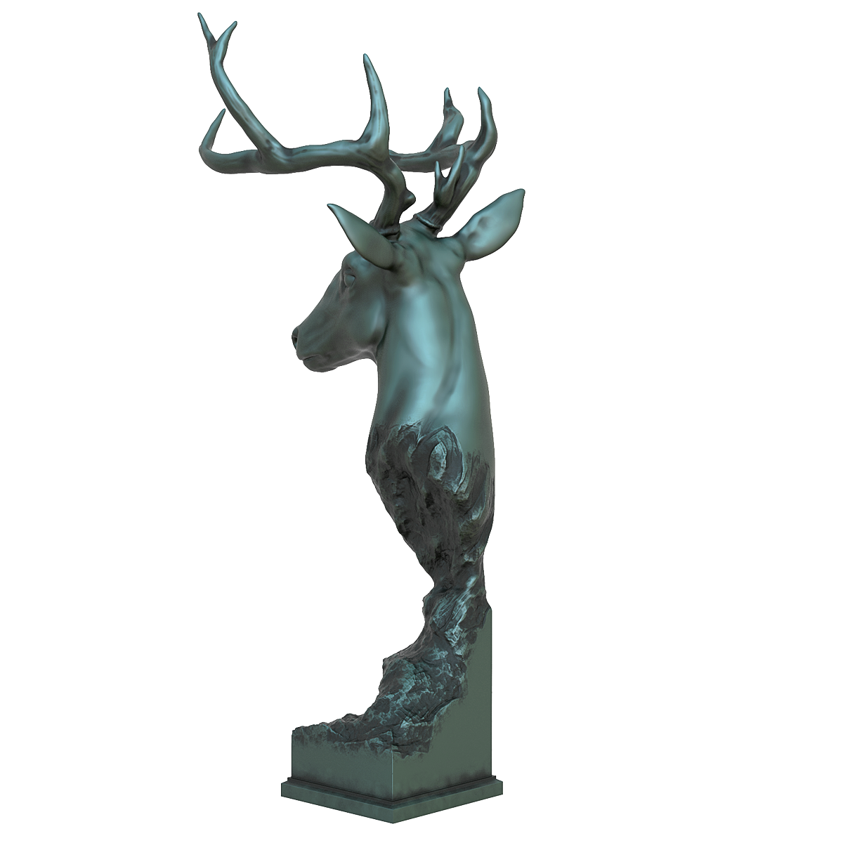 Skyfall Deer Statue