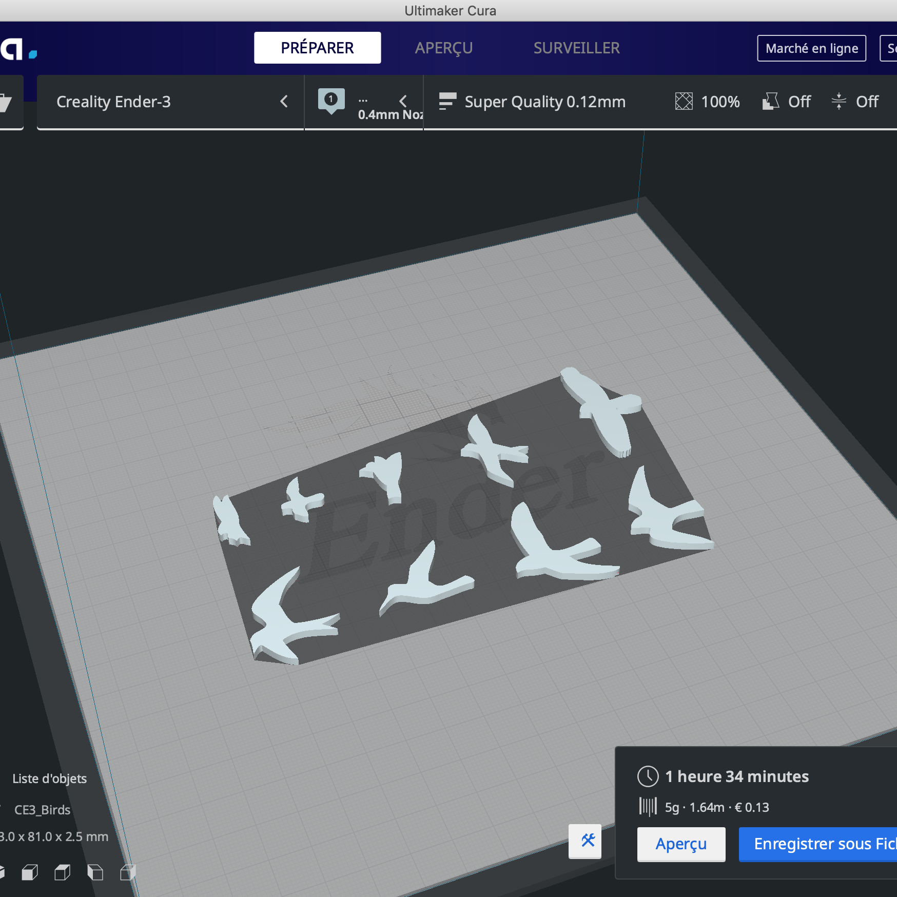 Free STL file Birds