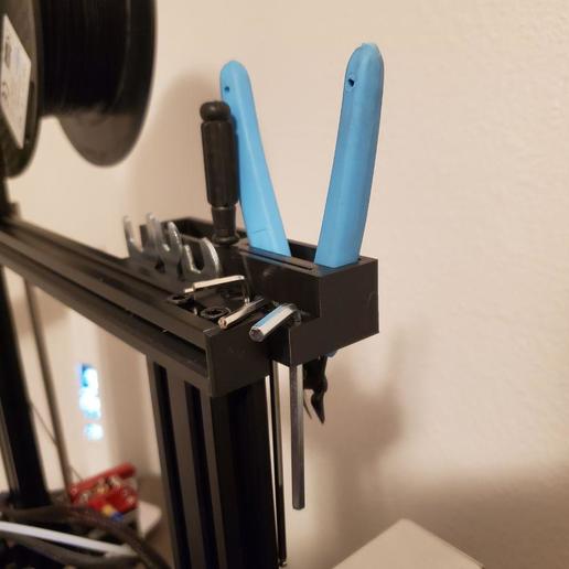 Download free 3D printer designs Ender 3 Tool Holder W/ Tray ・ Cults