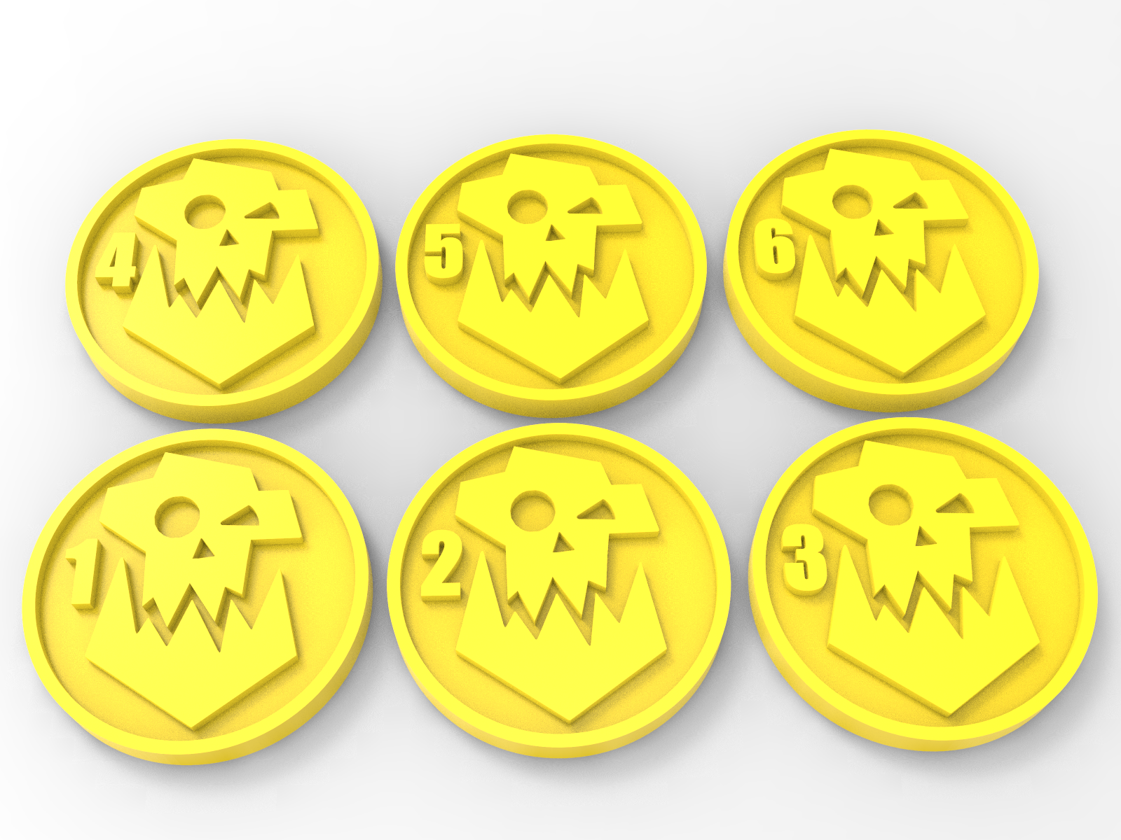 Free STL file IronzJawz Big Waaagh Orks Objective Markers・3D printing ...