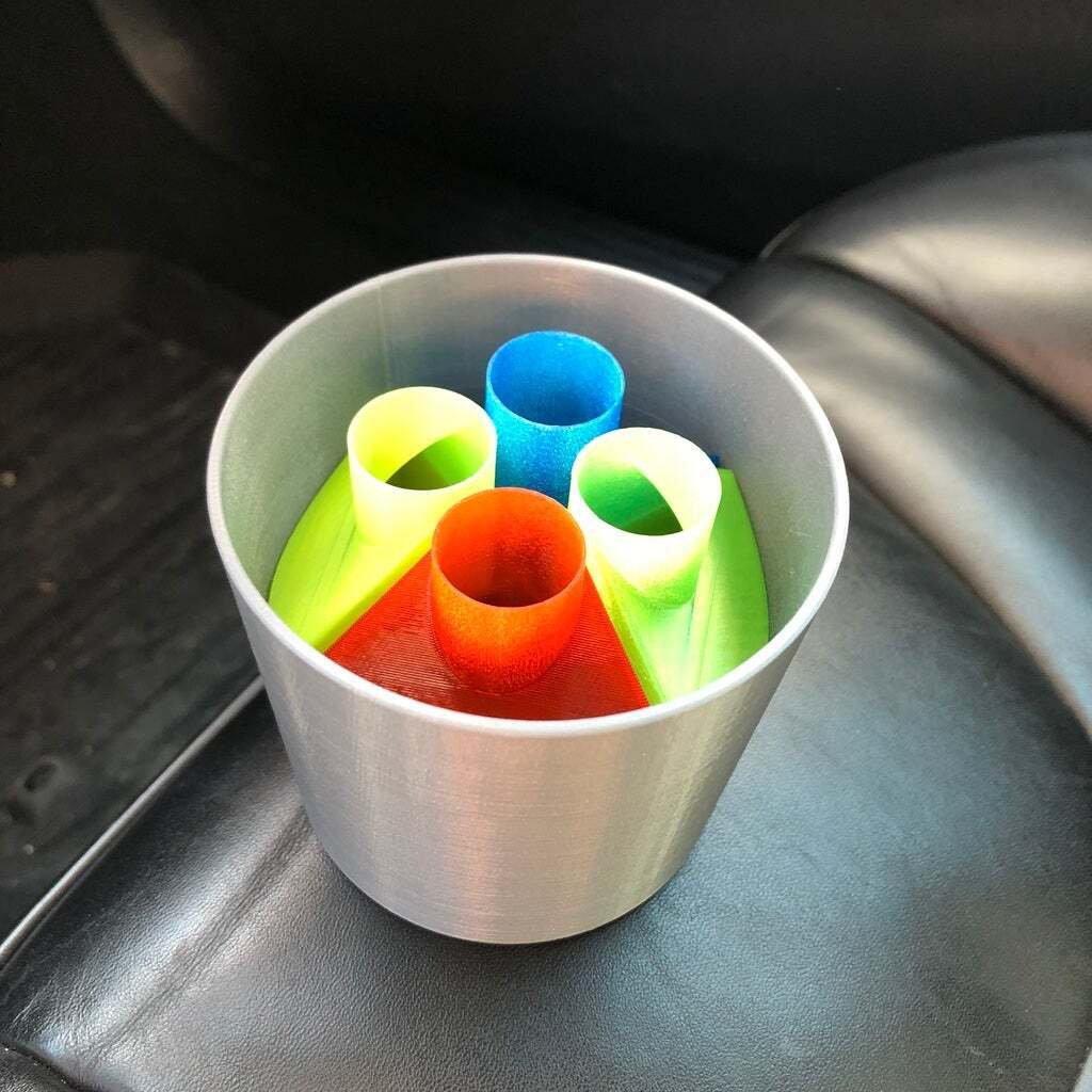 Free STL file Chewing Gum Boxes for Car Cupholder・3D printing design to