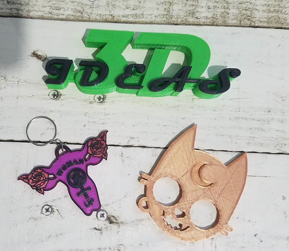 Free STL file key fobs selfdefence・3D printing template to download・Cults