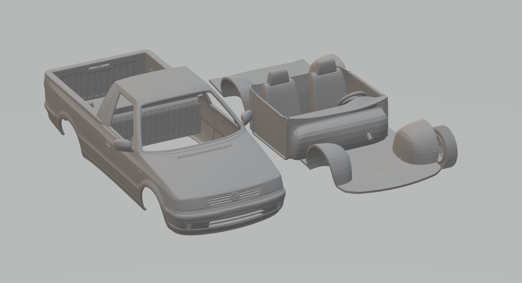 STL file Volkswagen Caddy 95・3D print design to download・Cults