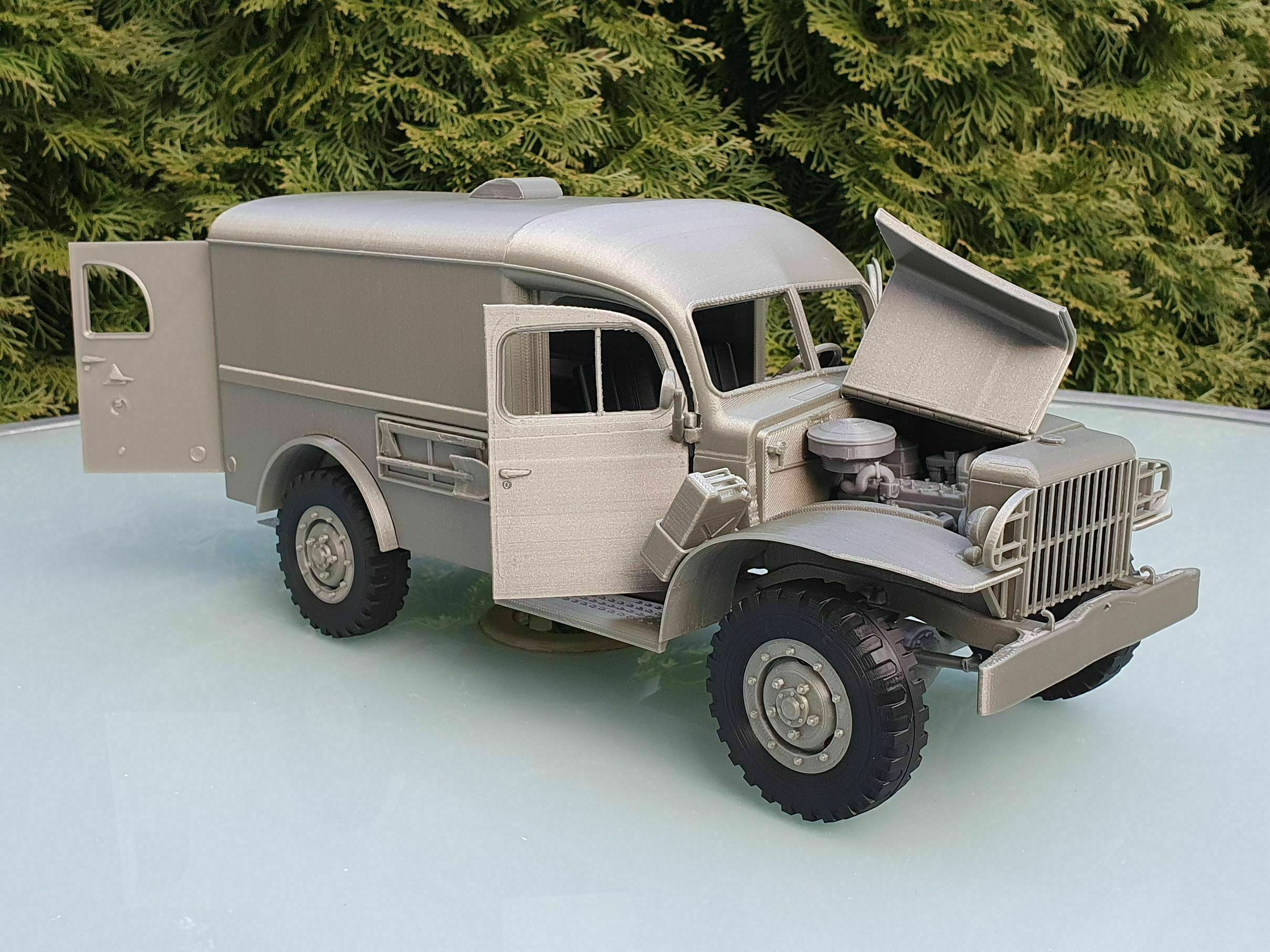 3D file Dodge WC-54 - 1/14 scale model kit 🚑・3D printing design to ...