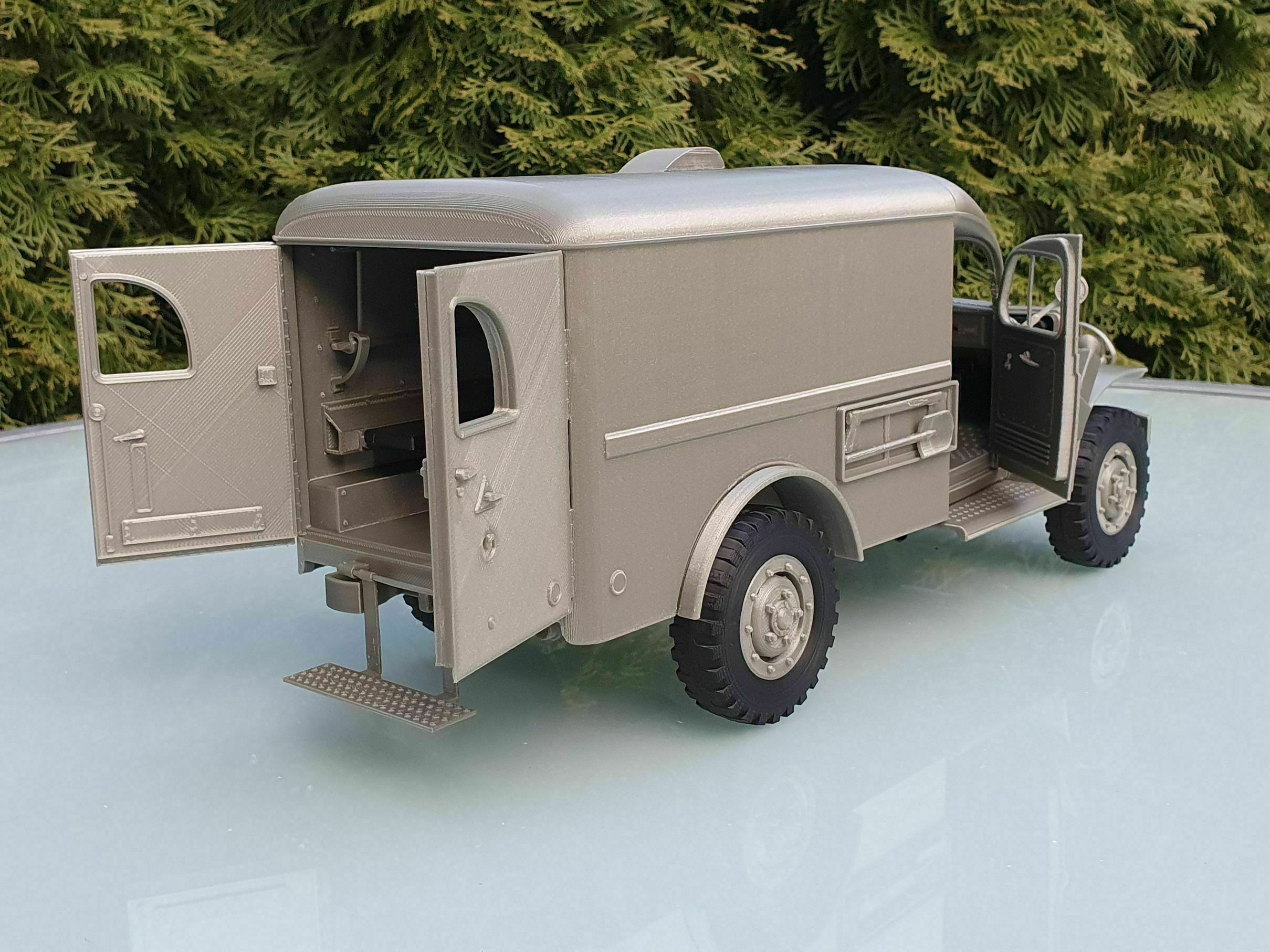 3D file Dodge WC-54 - 1/14 scale model kit 🚑・3D printing design to ...